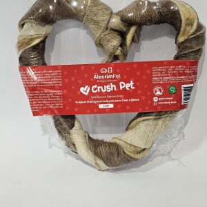 Mordedor Natural Crush Pet - Pele Bovina em Coração