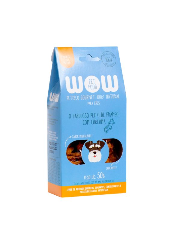 Petisco Natural para Cães sabor Peito de Frango com Cúrcuma - WOW Pet - Image 3