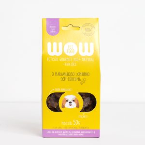 Petisco Natural para Cães sabor Lombinho com Cúrcuma - WOW Pet