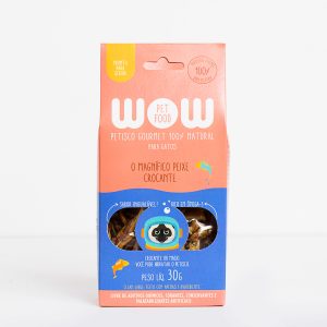 Petisco Natural para Gatos sabor Peixe Crocante - Wow Pet