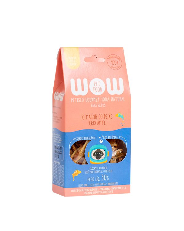 Petisco Natural para Gatos sabor Peixe Crocante - Wow Pet - Image 3