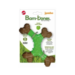 Brinquedo / Mordedor Bam-Bones Osso - Maça Verde