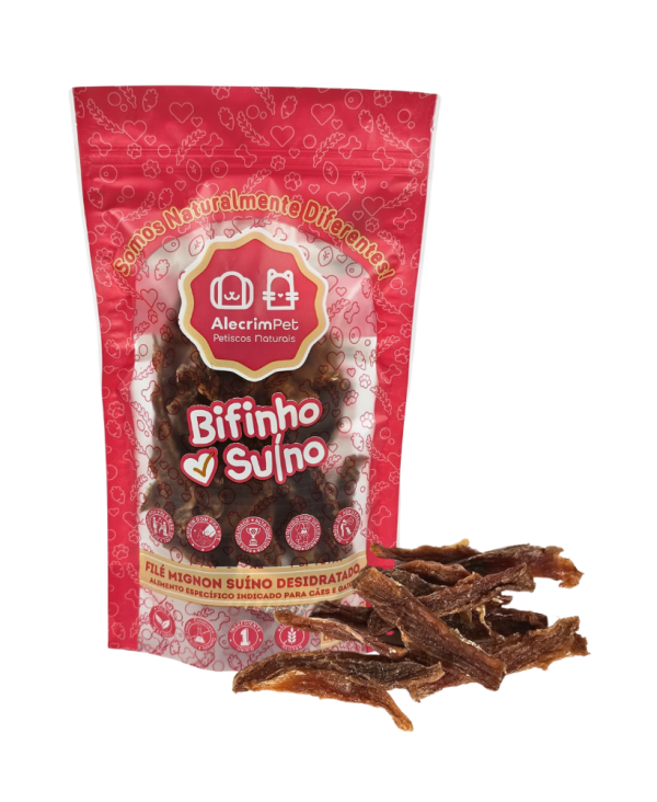 Petisco Natural para Cães e Gatos - Bifinho Suíno (Filé Mignon Suíno) - Image 3