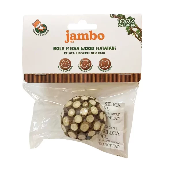 Bola Wood Matatabi para Gatos