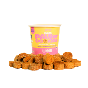 Petisco Natural Cookies RELAX de Lombinho, Mandioca e Abóbora - WOW Pet