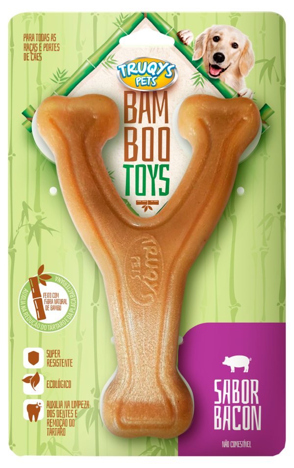 Osso Bamboo Forquilha - Sabor Bacon