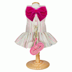 Vestido Velvet Linen Pink